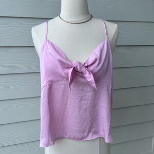 BP pink flowy crop top